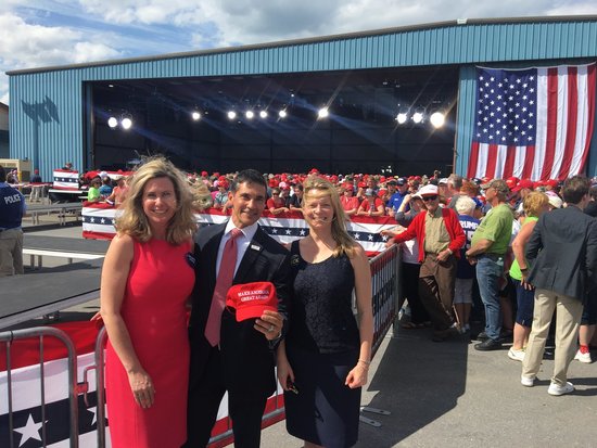 Megan King and Crystylee Peck at Trump Rally