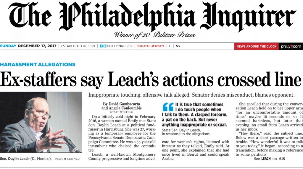 Leach Accused Inquirer