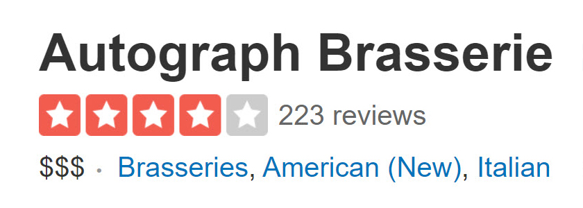 Autograph Brasserie