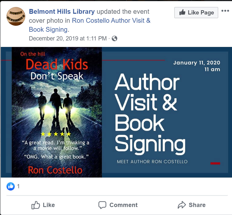 Ron Costello Book Signing