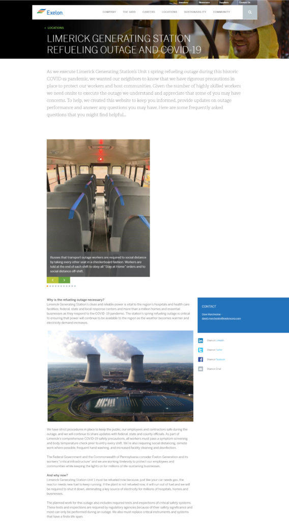 Exelon Covid-19