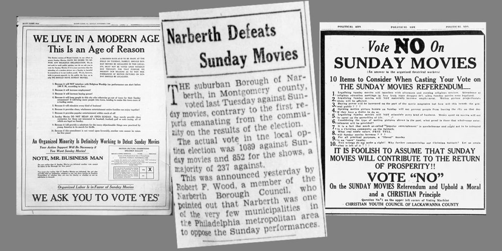 For and Against Sunday Movies