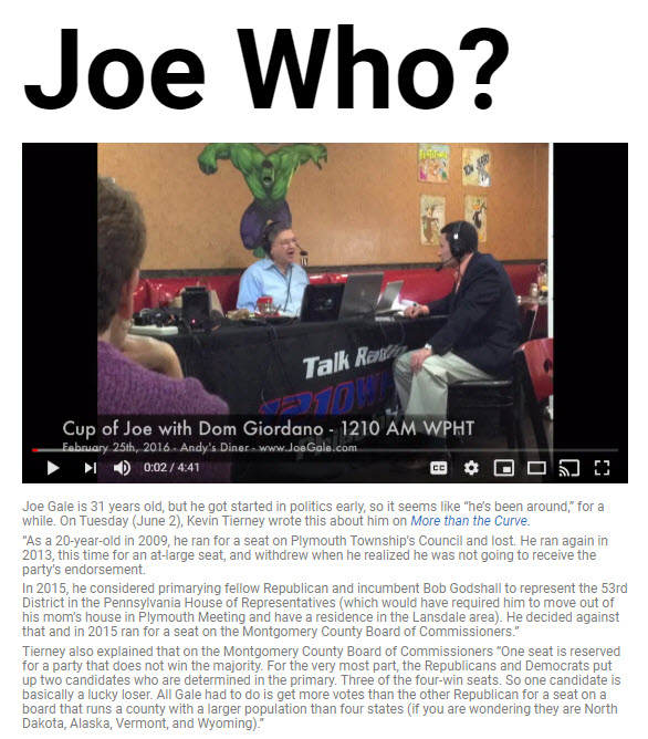 Joe Gale Joe Who?