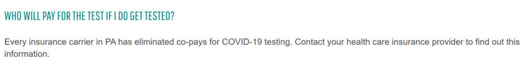 Covid Test Who Pays