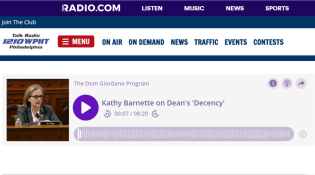 Kathy Barnette on Dom Giordano