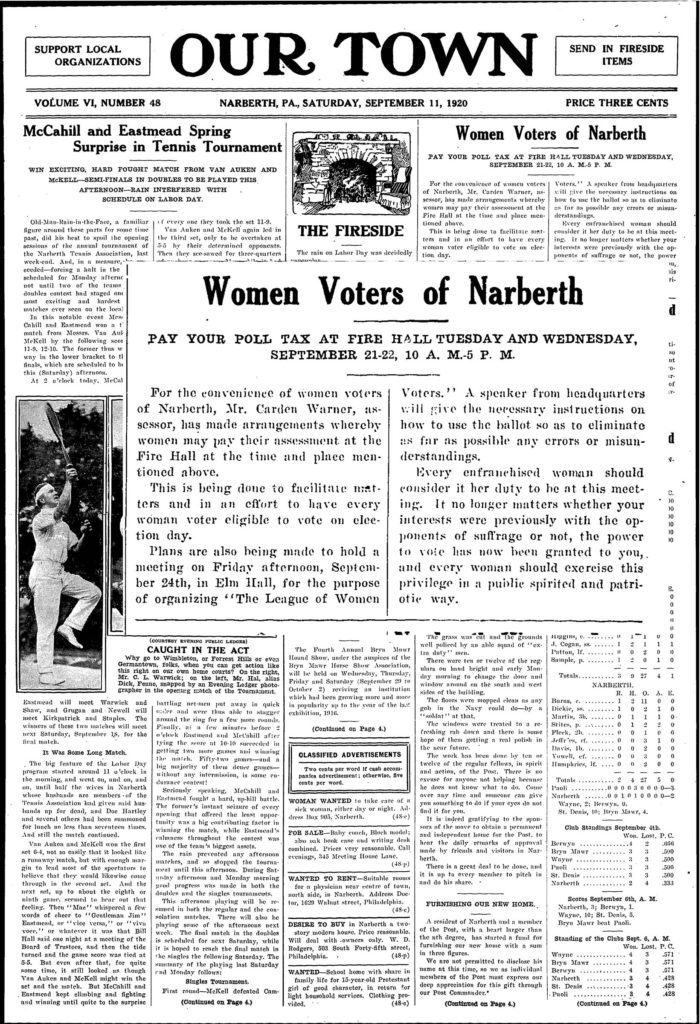 Narberth Women Pay Poll Tax