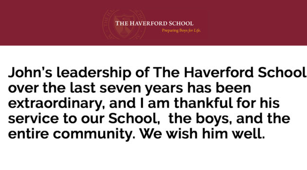 John Nagl Haverford Wish Him Well