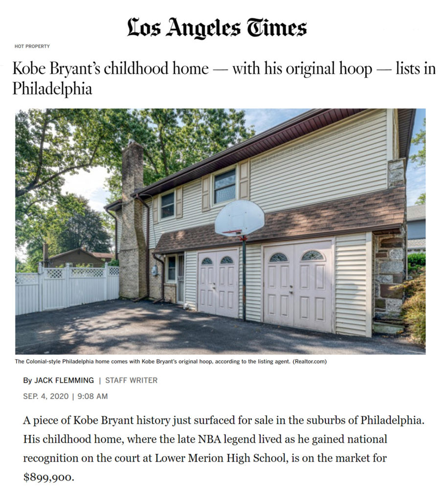 LA Times Article About Kobe House