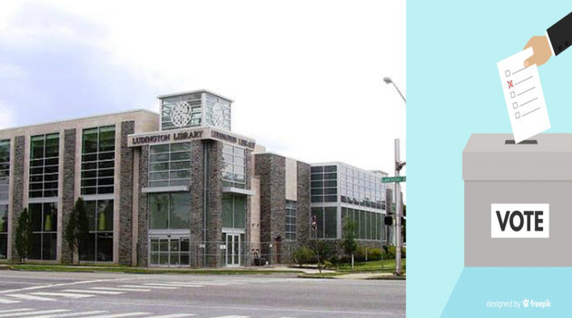 Ludington Library Drop Box Location