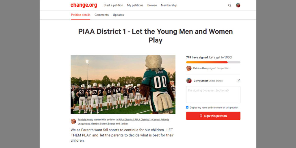 Petition to PIAA