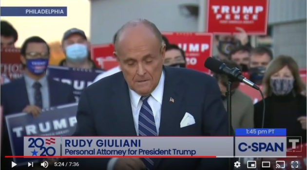 Rudy Giuliani in Philly