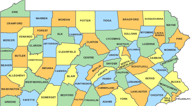 PA County Map