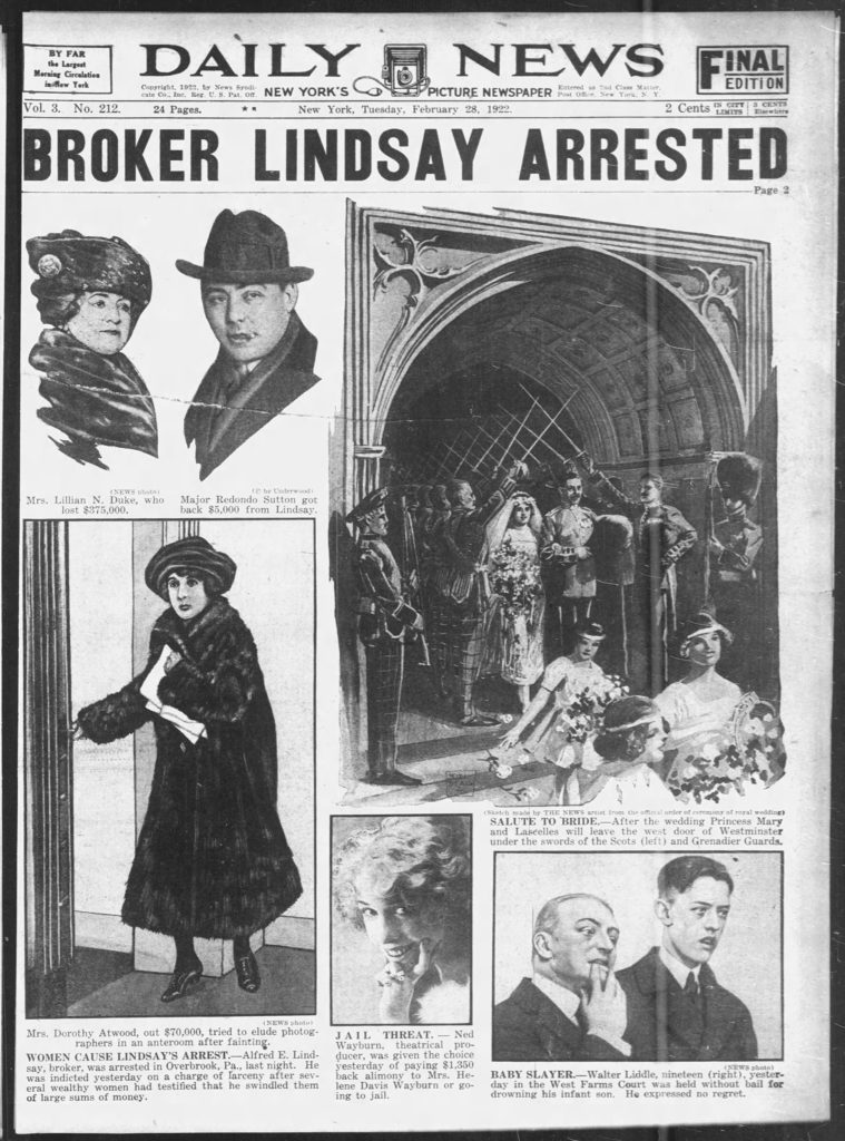 Daily News Alfred E Lindsay