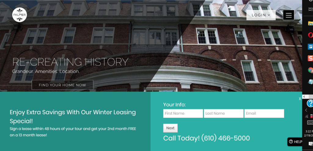 Palmer Apartments Recreating History