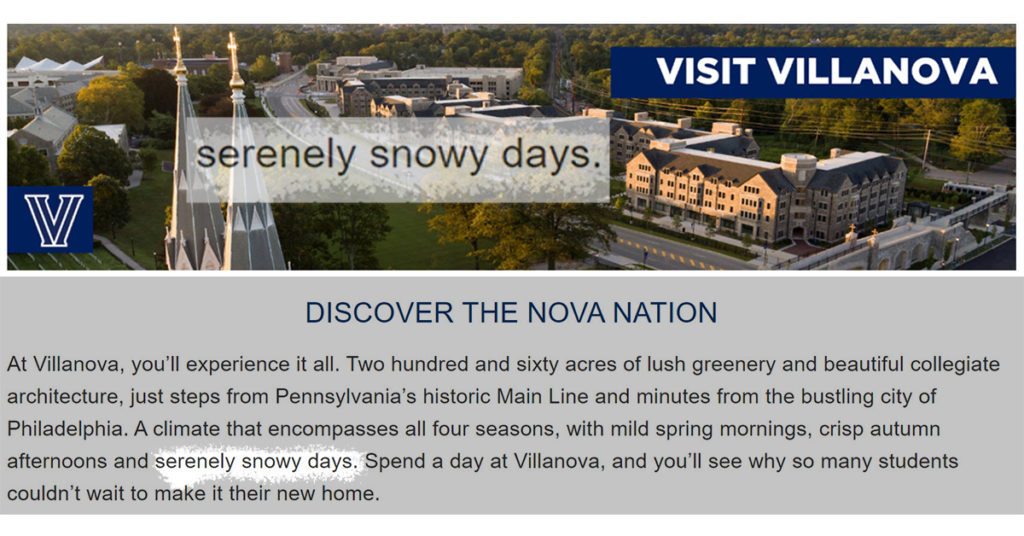 Villanova Serene Snowy Days