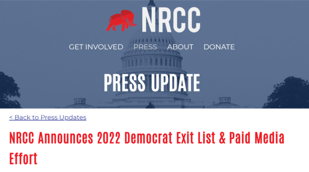 NRCC Democrat Exit List