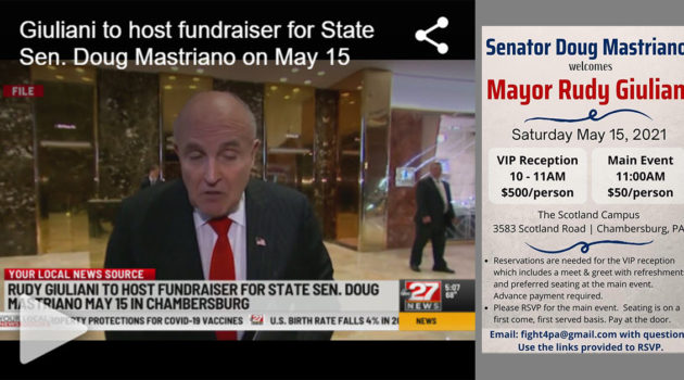 Rudy to do Fundraiser for Mastriano