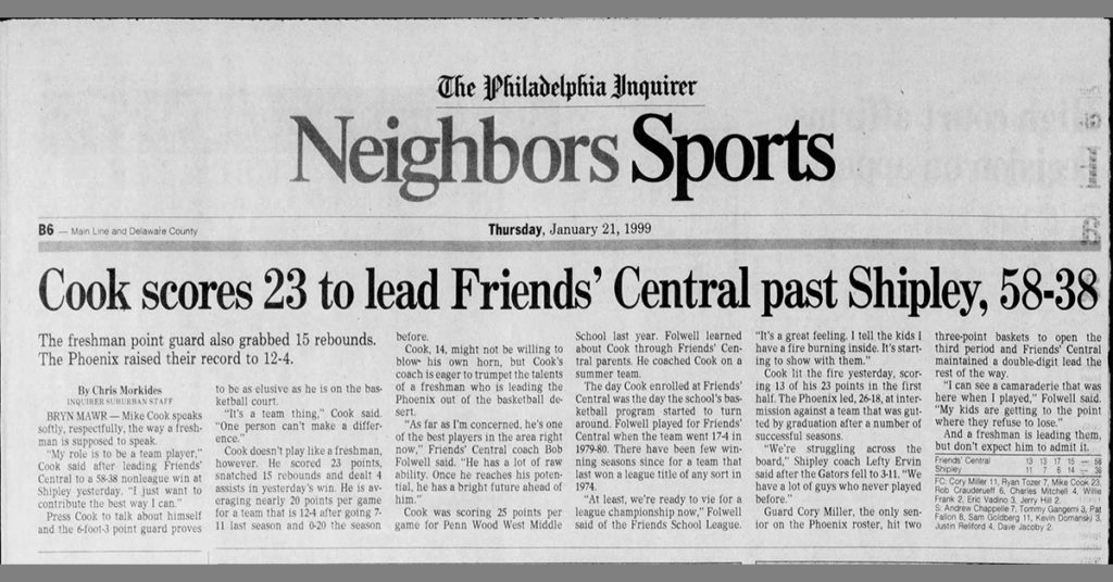 Mike Cook Friends Central