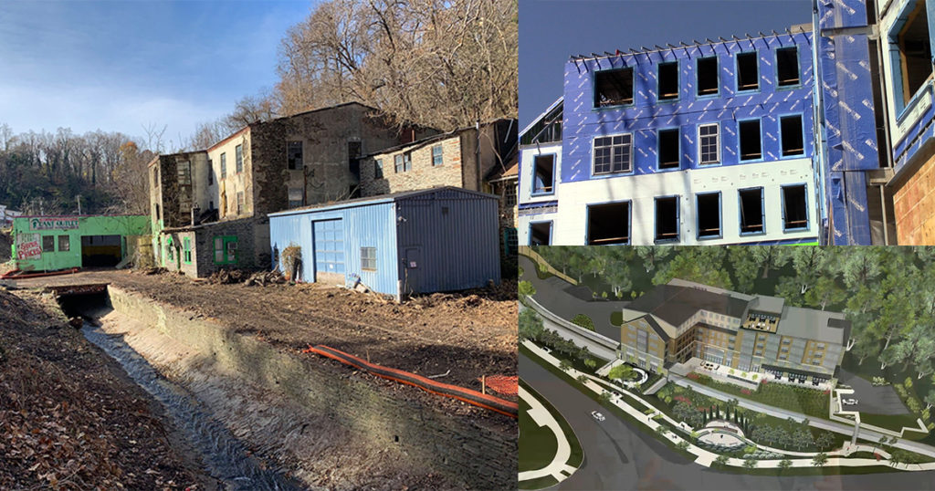 Mill Bala Cynwyd Before and After