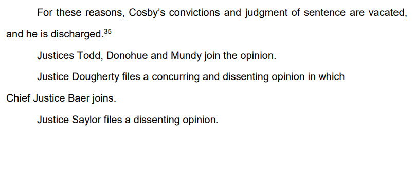 Cosby Opinion