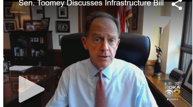 On Wednesday (June 23), Pay Toomey told KDKA-2 (Pittsburgh) reporter John Delanao that, “In addition to the $13 billion the Federal Government routinely sends to to the transit agencies, we sent another $70 billion, not seventeen, seven-zero, seventy, for a total of $83 billion in about a one year period. They haven’t even figured out how they’re going to spend the absolutely unprecedented, staggering amount of money they’re still sitting on. So my position is, how about if we go back to normal funding.”