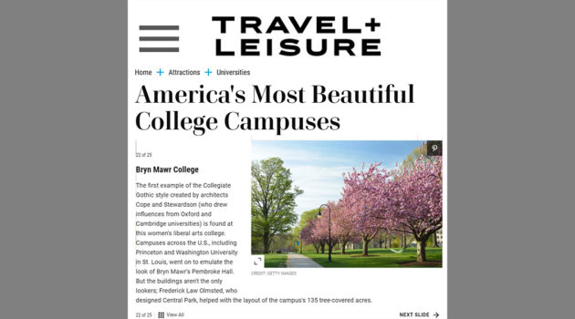 Bryn Mawr College 25 Most Beautiful