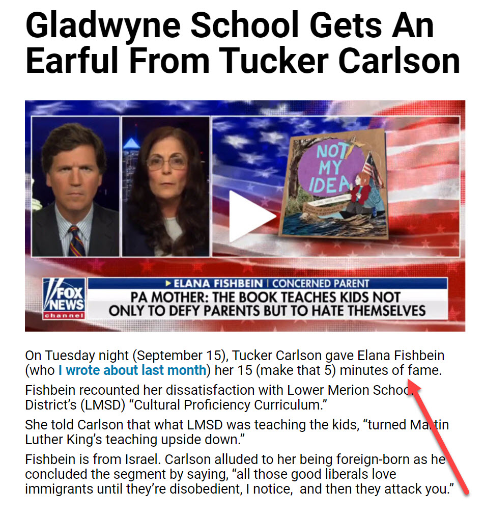 Elana Fishbein on Tucker Carlson