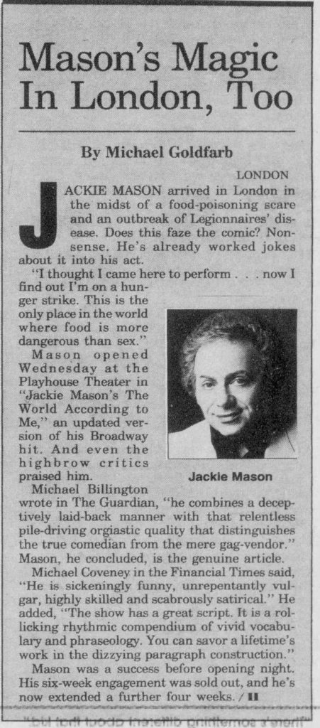 Goldfarb Jackie Mason February 1989