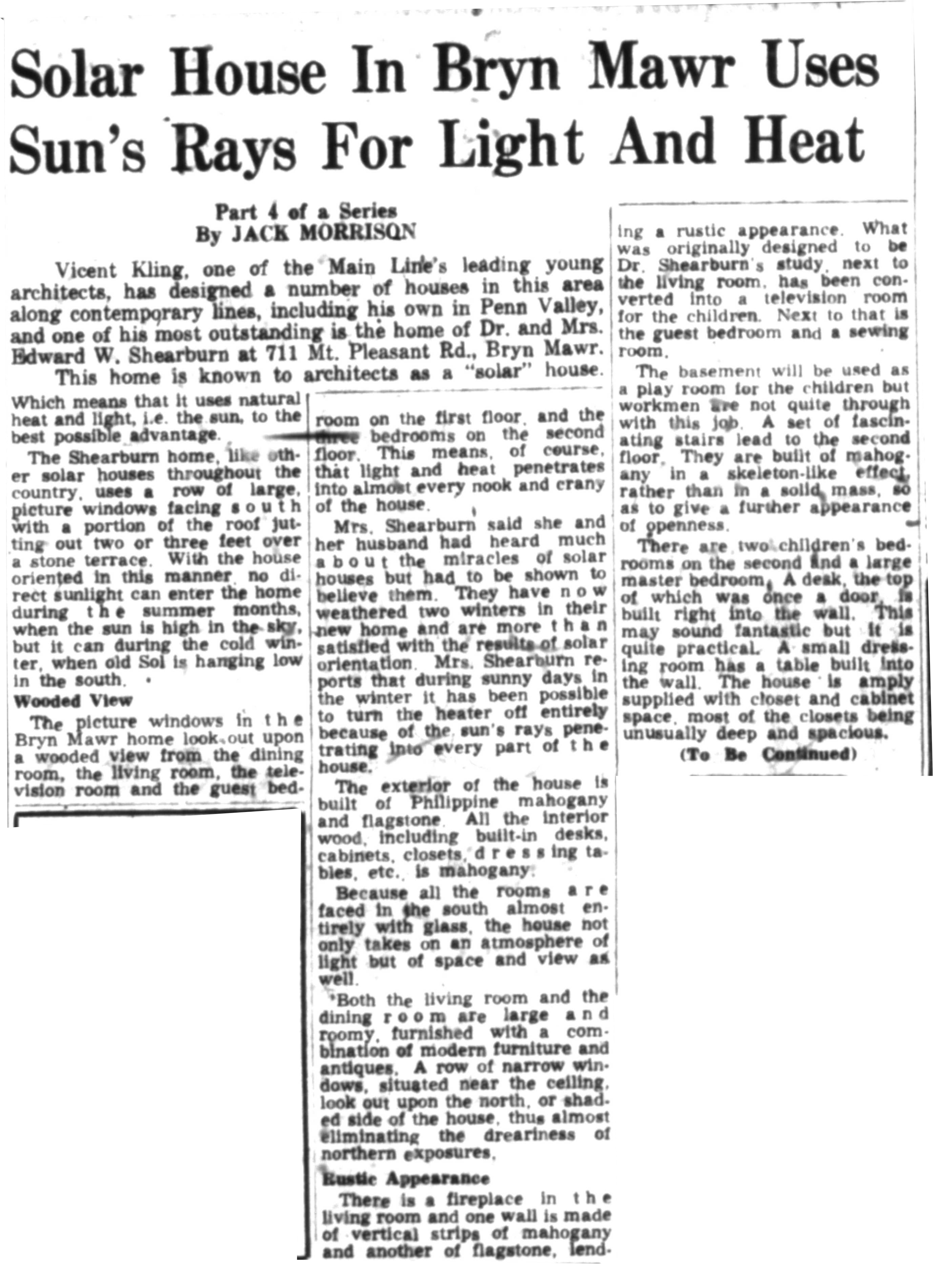 1953 Solar House