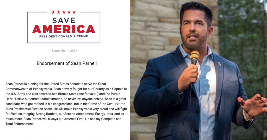 Trump endorsement Parnell