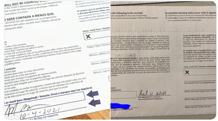 Two different Mail-Ballots