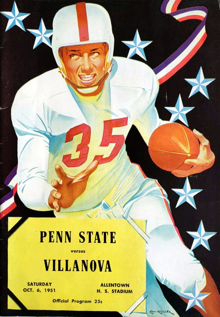 1951_-_Penn_State_vs_Villanova_-_Football_Program_-_Allentown_PA