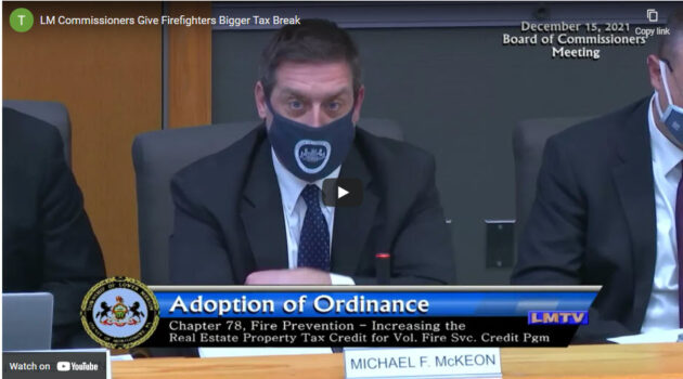Commissioners Give Firefighters Tax Break