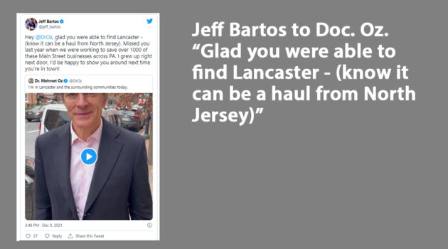 Jeff Bartos to Doc Oz