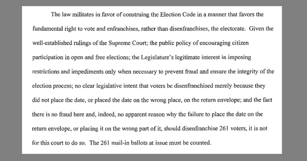 Ruling Lehigh County Judicial Race