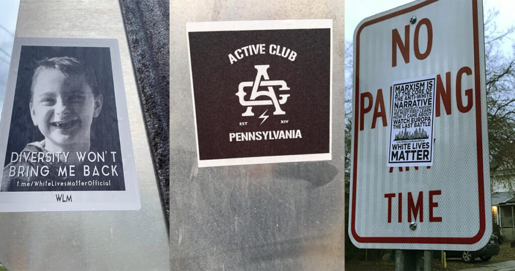 Hate Stickers in South Ardmore