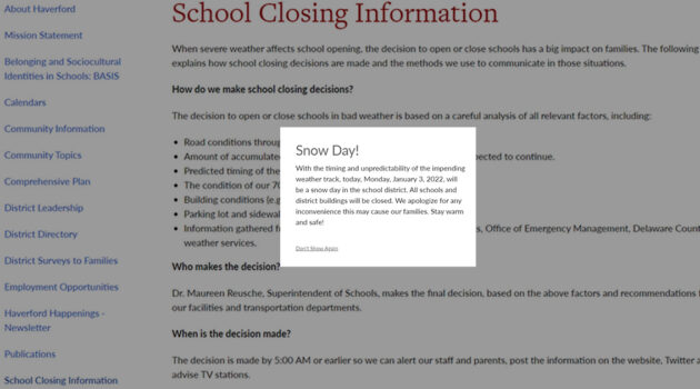 Haverford Snow Day