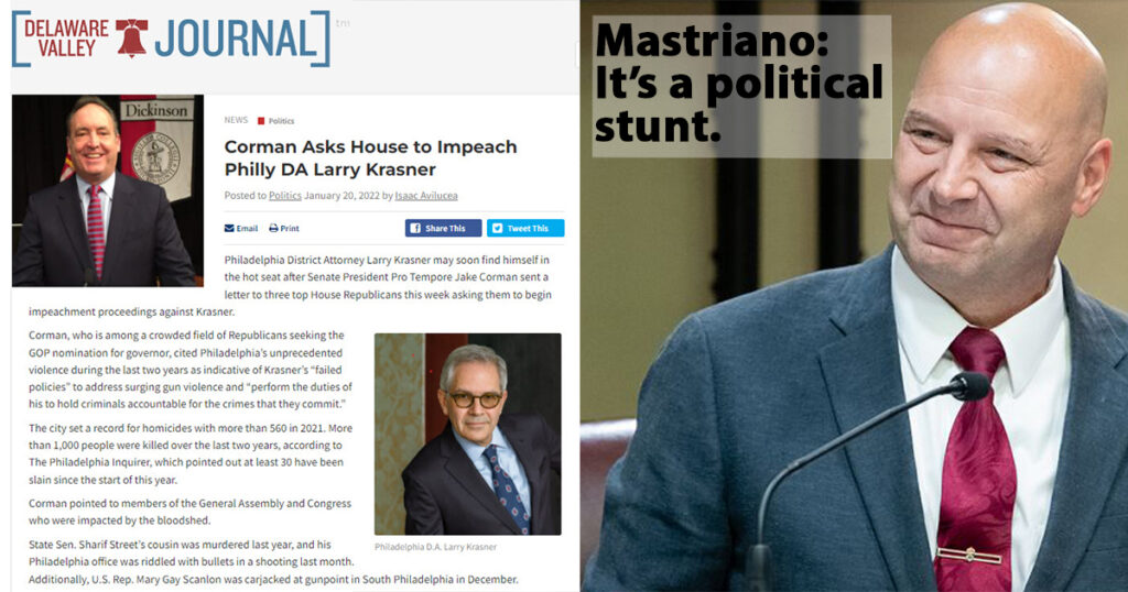 Mastriano Political Stunt