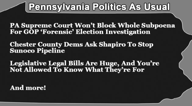 PA Politics As Usual January 11