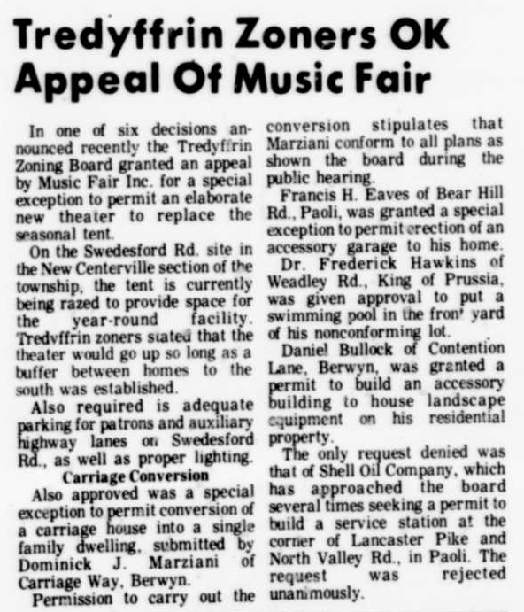 Tredyffrin Music Fair