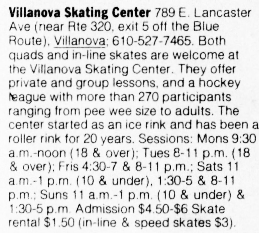 Villanova Skating