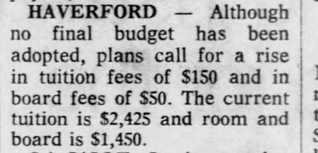 Haverford Tuition