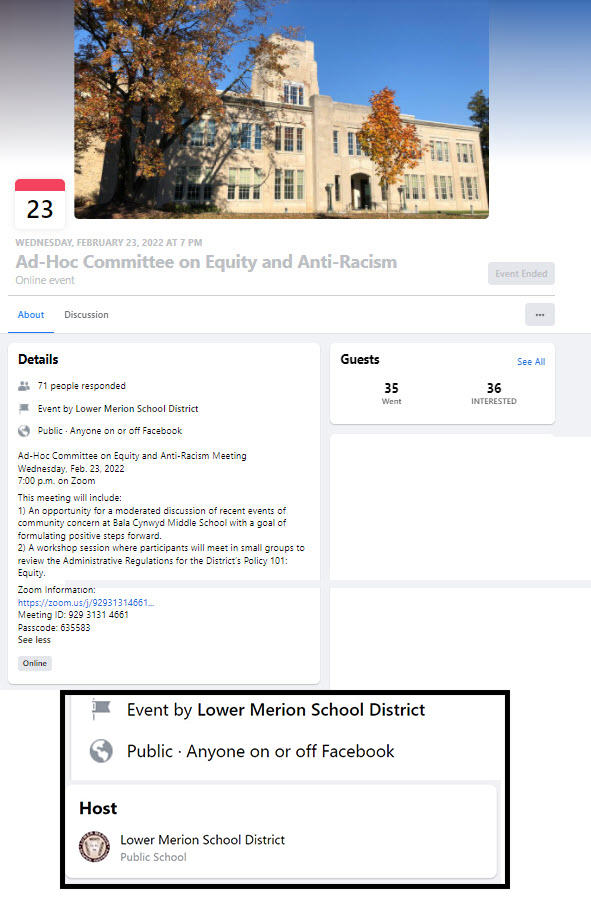School District Facebook Page
