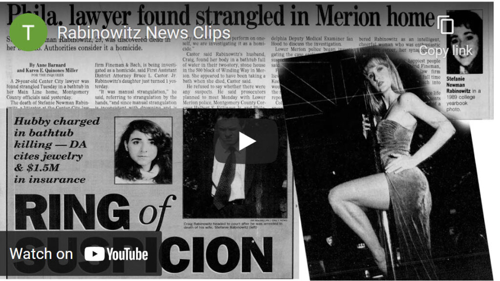 Stefanie Rabinowitz Murder 25 Years Ago
