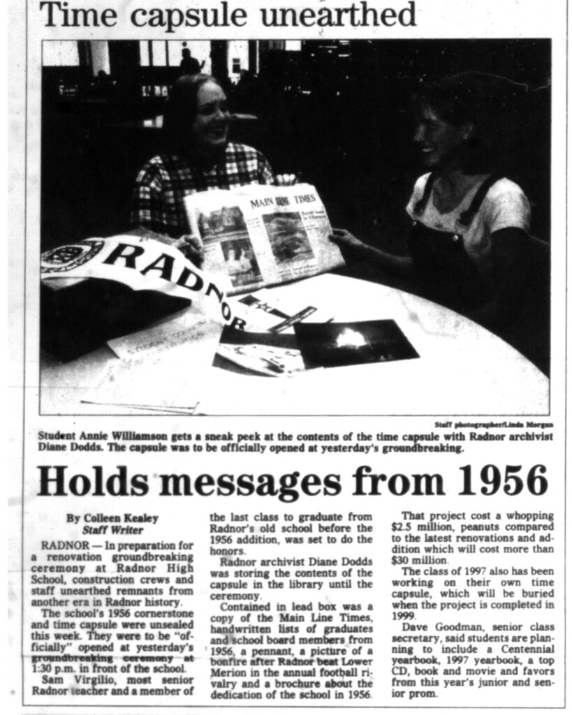 Radnor Time Capsule