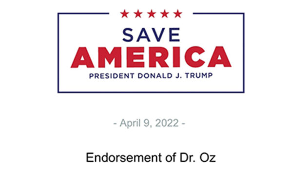 Trump Endorses Oz