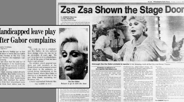 Zsa Zsa Complains Is Fired