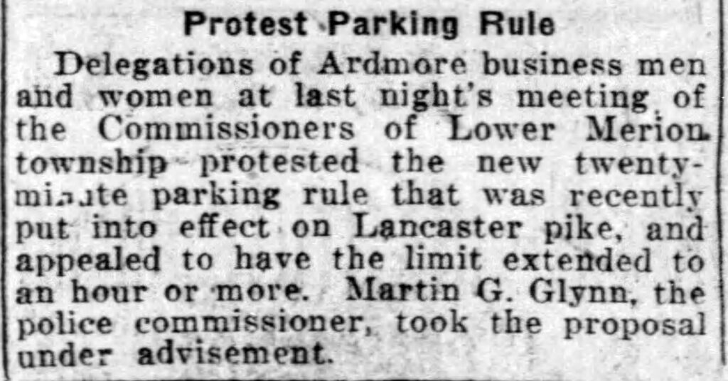 Ardmore Parking