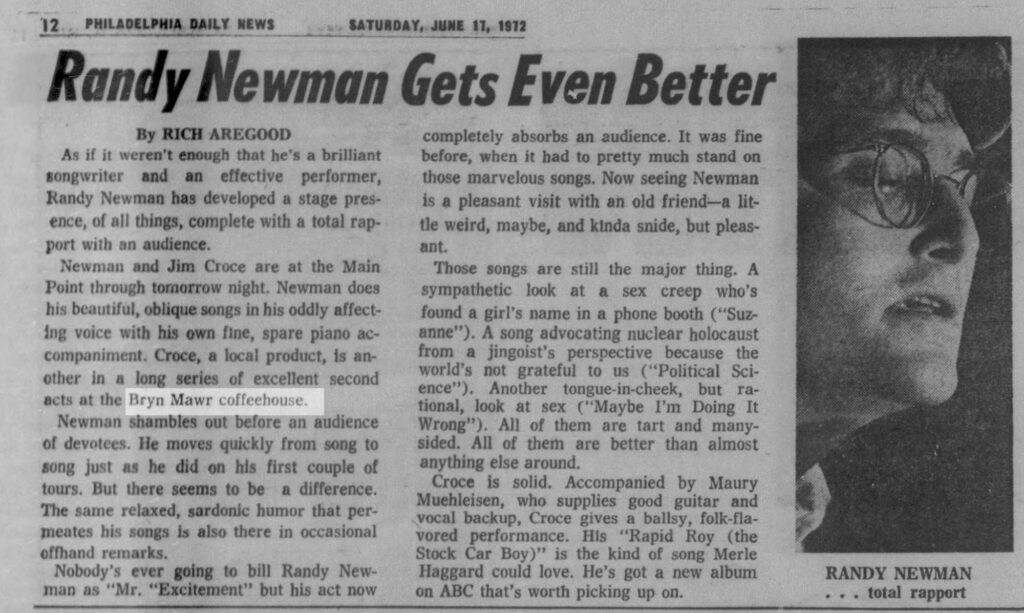 Bryn Mawr Randy Newman