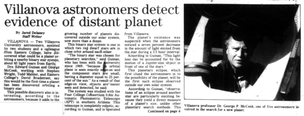 Villanova Astronomers